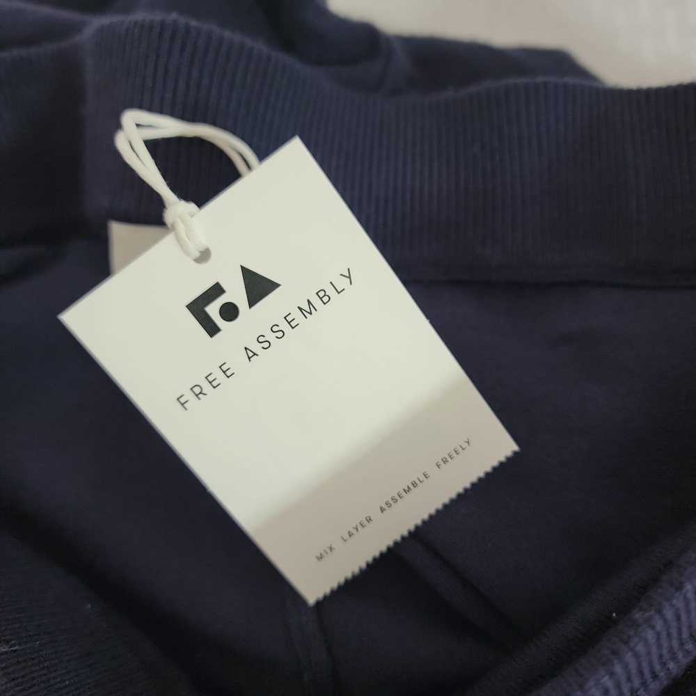 Free Assembly Womens Large Jogger Pants Navy Blue  Lounge Sweatpants NWT - Picture 6 of 7
